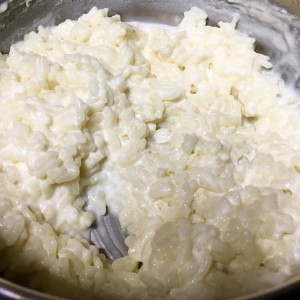 Frittelle di riso bolognesi: il composto senza albumi